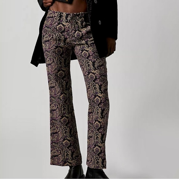 Free People Walker Jacquard Pants - Picture 3 of 8